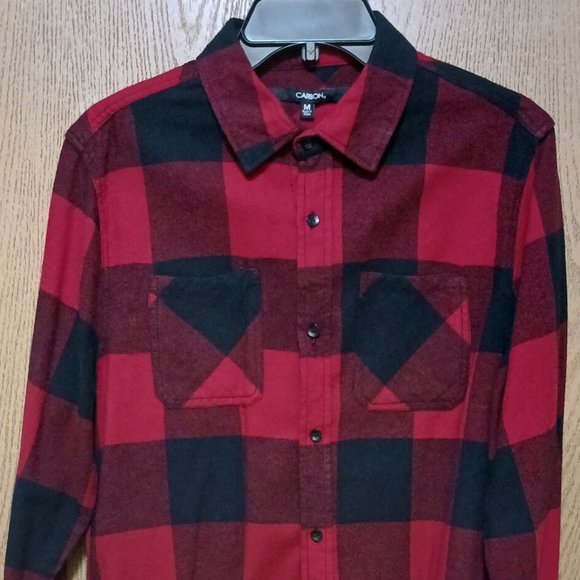 Carbon (Lumberjack)-(Plaid)-(Red/Black)-(Pre-owned)-(New Condition)-(Size M)-$25 - Picture 3 of 4